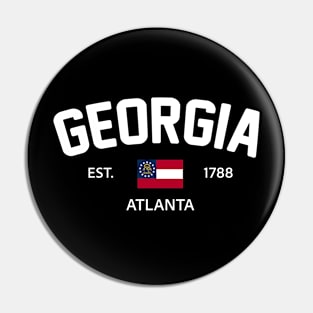 Georgia Collegiate Preppy Pin