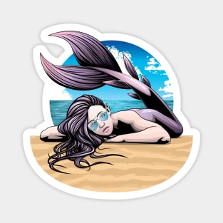 Sunbathing Mermaid Magnet