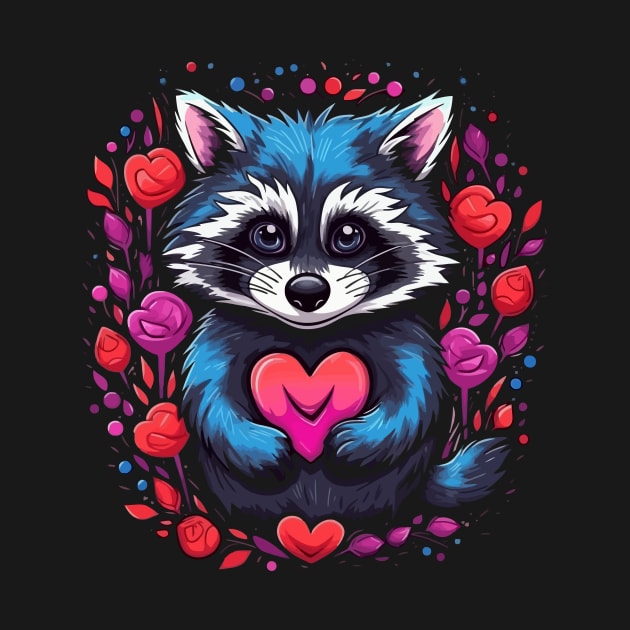 Raccoon Valentine Day by JH Mart