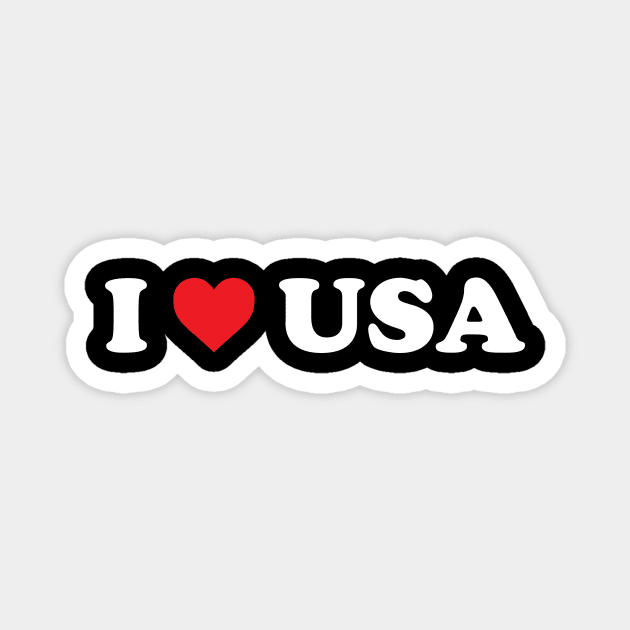 I ❤️ USA Magnet by Novel_Designs