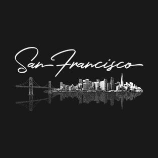 San Francisco Skyline For T-Shirt