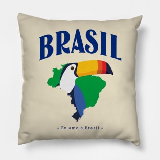 Brazil Brasil Brazilian Pillow