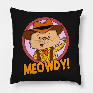 Meowdy! Pillow