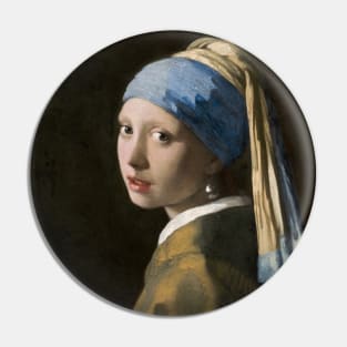 The Girl with a Pearl Earring by Johannes Vermeer (1665) Pin