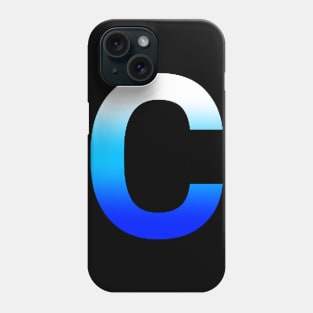 Blue Letter C Phone Case