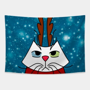 New Year Cat Tapestry