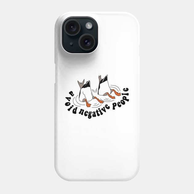 avoid negative people duck style white Phone Case by rsclvisual