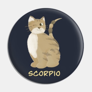 Scorpio cat zodiac sign Pin