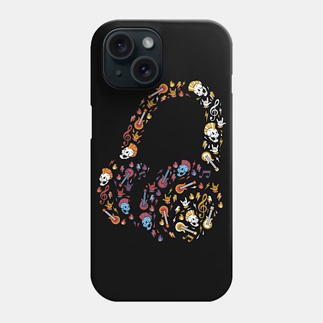 I Love Music Headphone by Tobe Fonseca Phone Case by Tobe_Fonseca