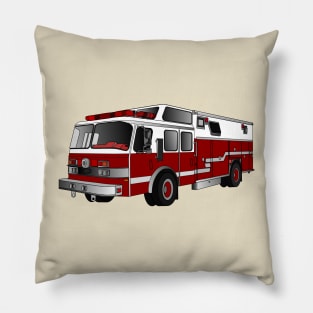 Fire engine cartoon illustration Pillow