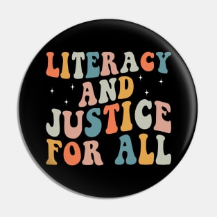 Literacy and justice for all Pin