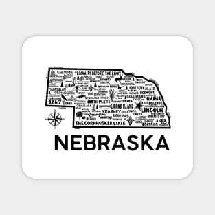 Nebraska Map Magnet