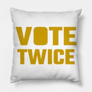 Vote Twice Pillow