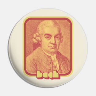 Bach // Retro Aesthetic Fan Art Design Pin