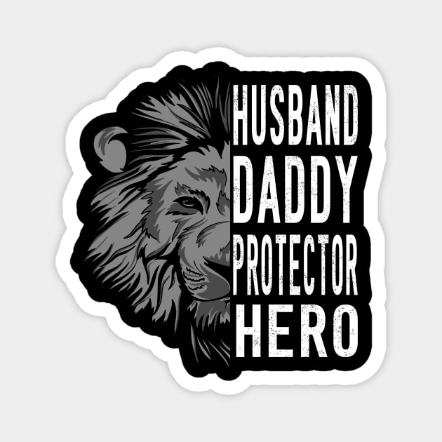 husband daddy protective hero.father's day gift Magnet by DODG99