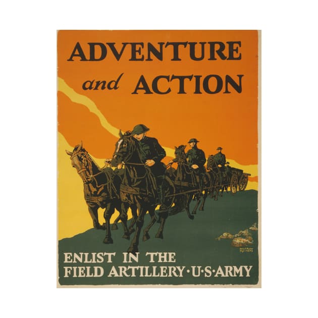 World War I Poster - Adventure And Action! by Struggleville