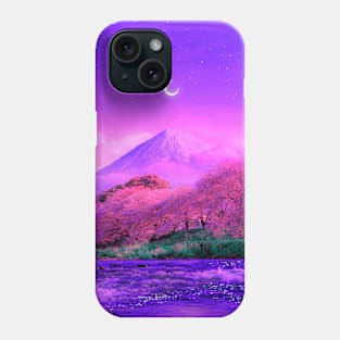 Cloudy mountain Phone Case