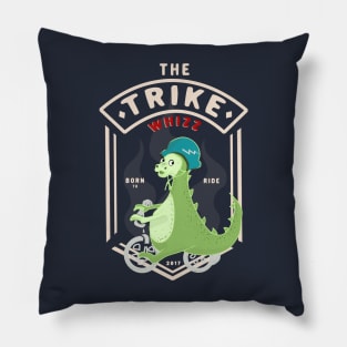 The Trike Whizz Dinosaur - Born to Ride Pillow