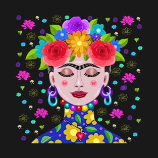 Frida's Flowery Dream T-Shirt