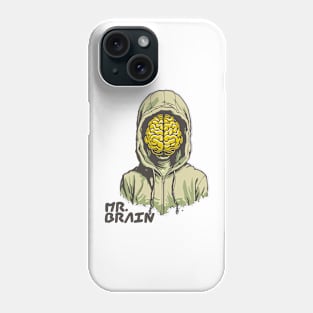 Cartoon Surrealist Mr Brain Phone Case