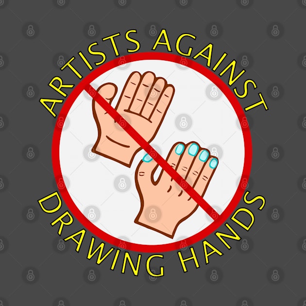 Artists Against Drawing Hands Emblem by Scroungin' 4 Catsup