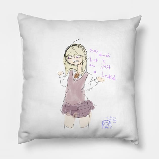 Kaede Is Just A Lesbiab Pillow by nhitori