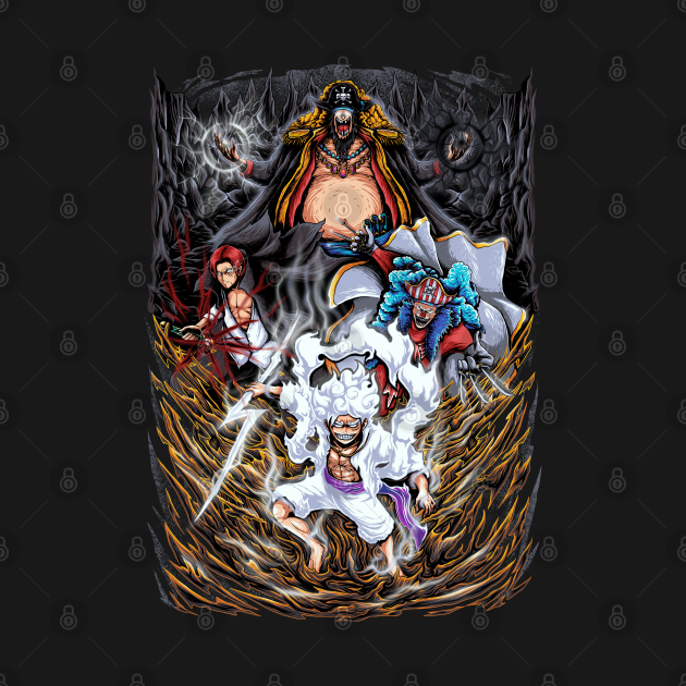 Four Emperors one piece Anime TShirt TeePublic