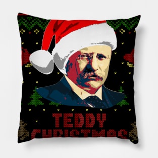 Theodore Roosevelt Teddy Christmas Pillow