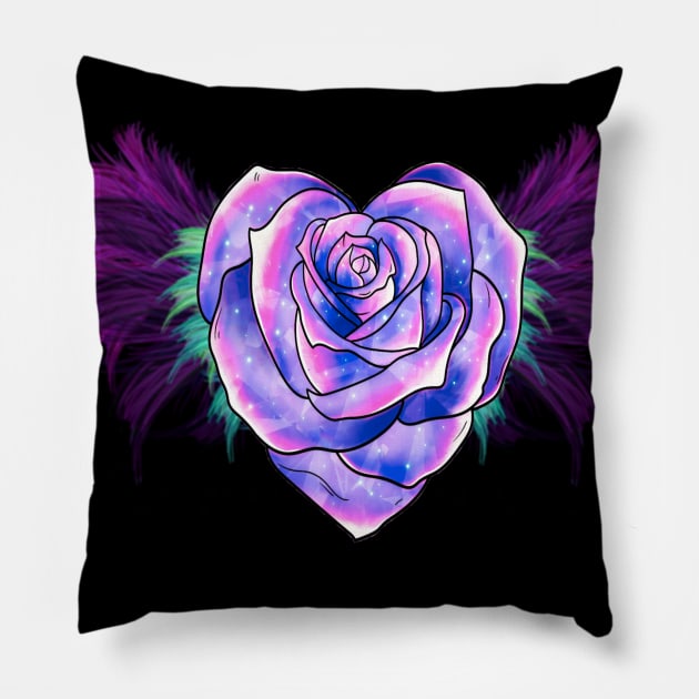 Purple heart Pillow by Manafff