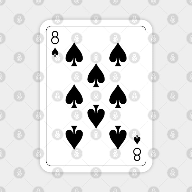 8 of Spades Magnet by Ziggy's