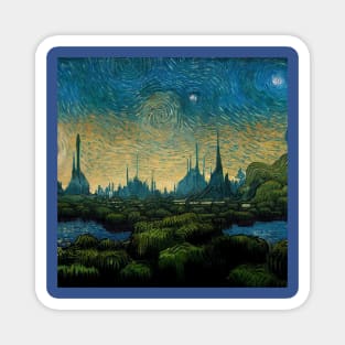 Starry Night in Kashyyyk Magnet