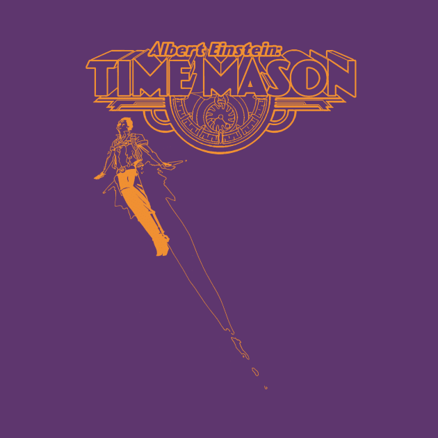 Albert Einstein: Time Mason Jetpack Orange by Tiny Donkey Studios