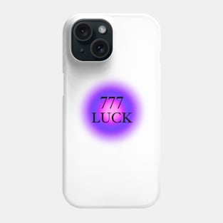 777 Angel Numbers Luck Glowing Aura Phone Case