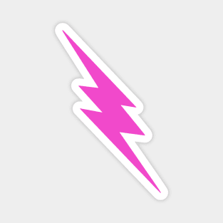 Pink Lightning Bolt Magnet