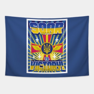 Ukraine Air Force - Soar to Victory Tapestry