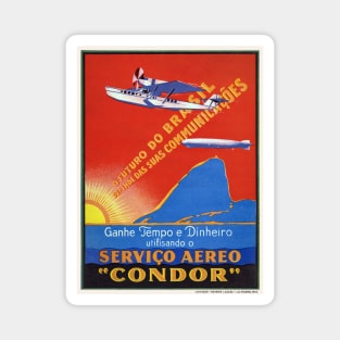 Brazil Vintage Travel Poster 1932 Magnet