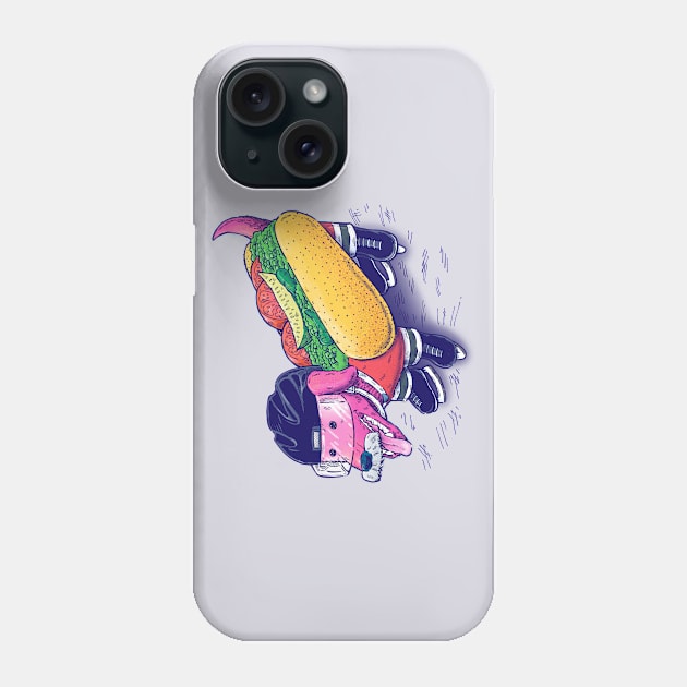 Chicago Hockey Dog Phone Case by nickv47