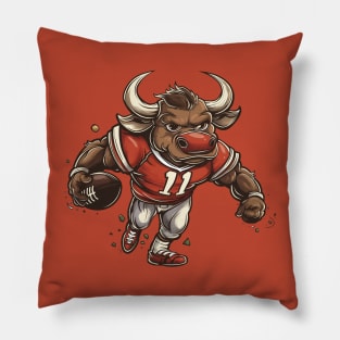 Bulls American Football Pillow
