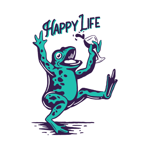 A frog who enjoys life by giantplayful