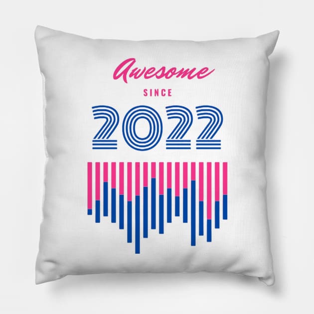 Awesome since 2022 Pillow by Fanu2612