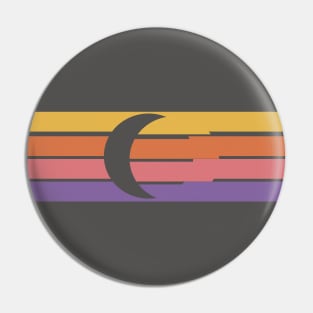 Moon Retro Style Design Pin