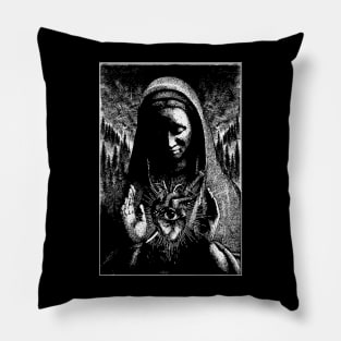 Mother Mary Can See From Her Heart Pillow