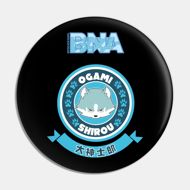 BRAND NEW ANIMAL (BNA): OGAMI SHIROU CHIBI CIRCLE Pin by FunGangStore