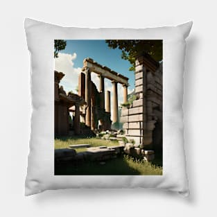 Ancient Ruins Pillow