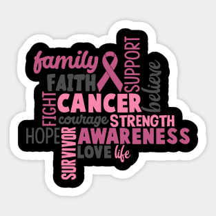 Pink Ribbon Heart Doodle Sublimation PNG Breast Cancer Awareness