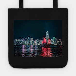 Junk on Victoria Harbour Tote