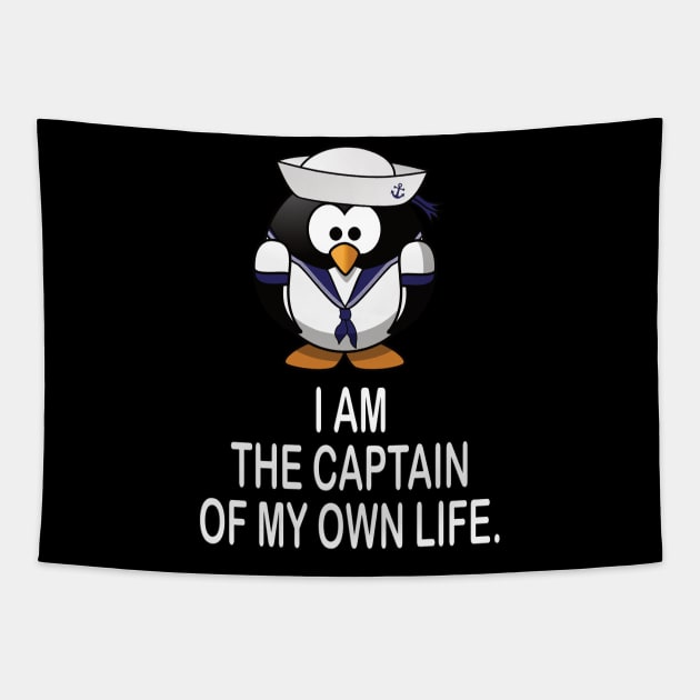 Captain of life motivational tshirt idea gift Tapestry by MotivationTshirt