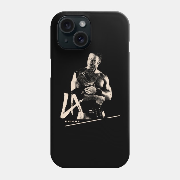 la knight black white design T-Shirt Phone Case by YukieapparelShop