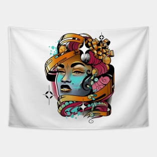 face and pill Tapestry