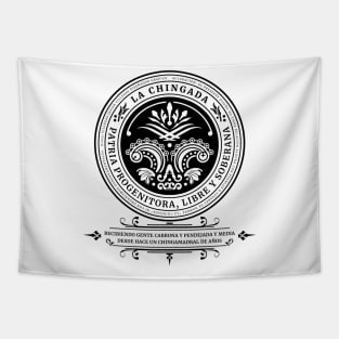 La Chingada Logo Tapestry